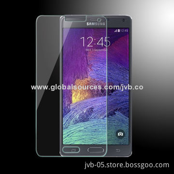 Anti-shock Tempered-glass Mobile Phone Screen Protector for Samsung Galaxy Note 4, OEM/ODM Orders